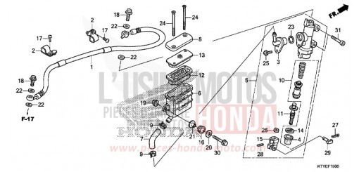 POMPA FRENO POSTERIORE CBR125RSF di 2015